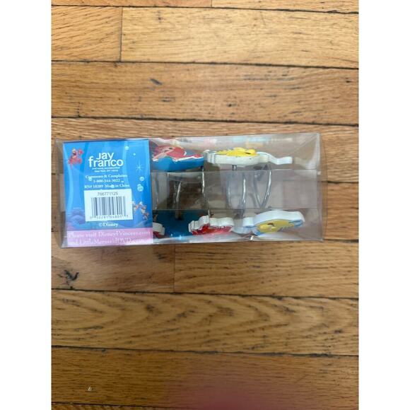 NEW Vintage Disney Shower Curtain Hooks 10 Little Mermaid Flounder Sebastian - Picture 4 of 4